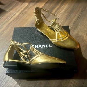 Chanel Laminated lambskin shoes